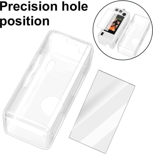 Schutzset für Kodak Charmera Mini Instant-Kamera, 2-in-1-Set mit transparenter TPU-Hülle und Displayschutzfolie aus gehärtetem Glas - Bild 1