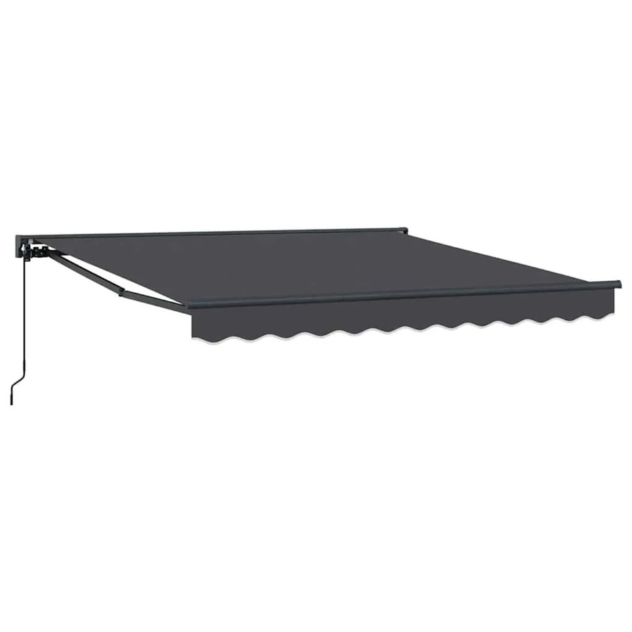 vidaXL Einziehbare Markise Anthrazit mit ausfahrbaren Armen aus Polyester und Metall B/H: 300 x 250 cm - Bild 2