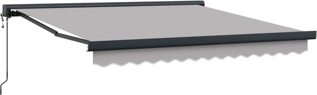 vidaXL Markise Hellgrau aus Polyester und Aluminium B/T/H: 300 x 250 x 165 cm - Bild 1