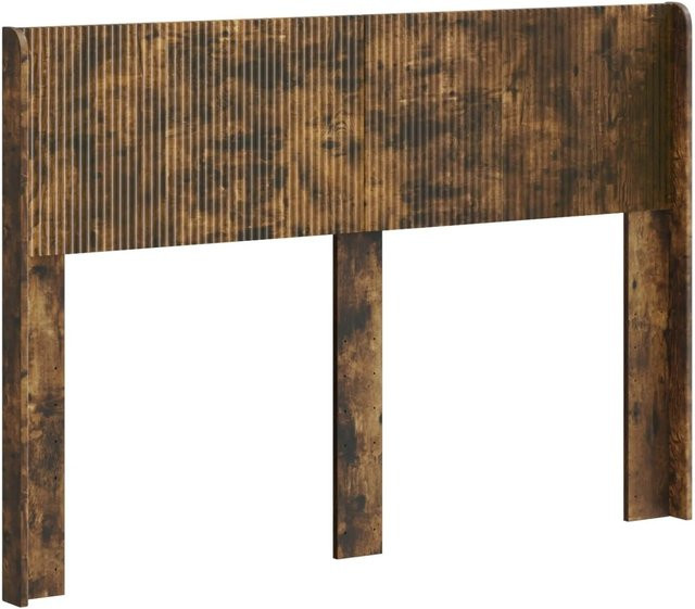vidaXL Kopfteil für das Bett in Geräucherte Eiche, Modernes Design, Braun, Matt - Bild 1