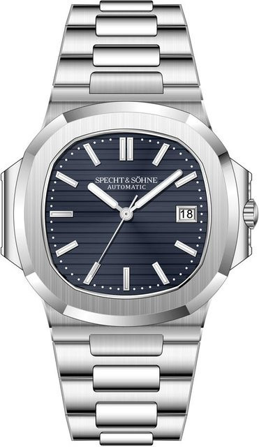Specht & Söhne Armbanduhr, Automatik, Edelstahl, Roségold, Blau, Herren - Bild 1