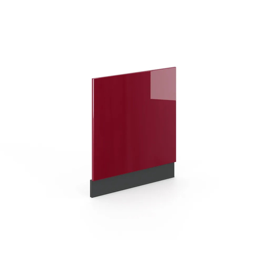 Vicco Geschirrspülerfront Fame-Line Bordeaux Hochglanz Anthrazit Breite: 60 cm - Bild 2