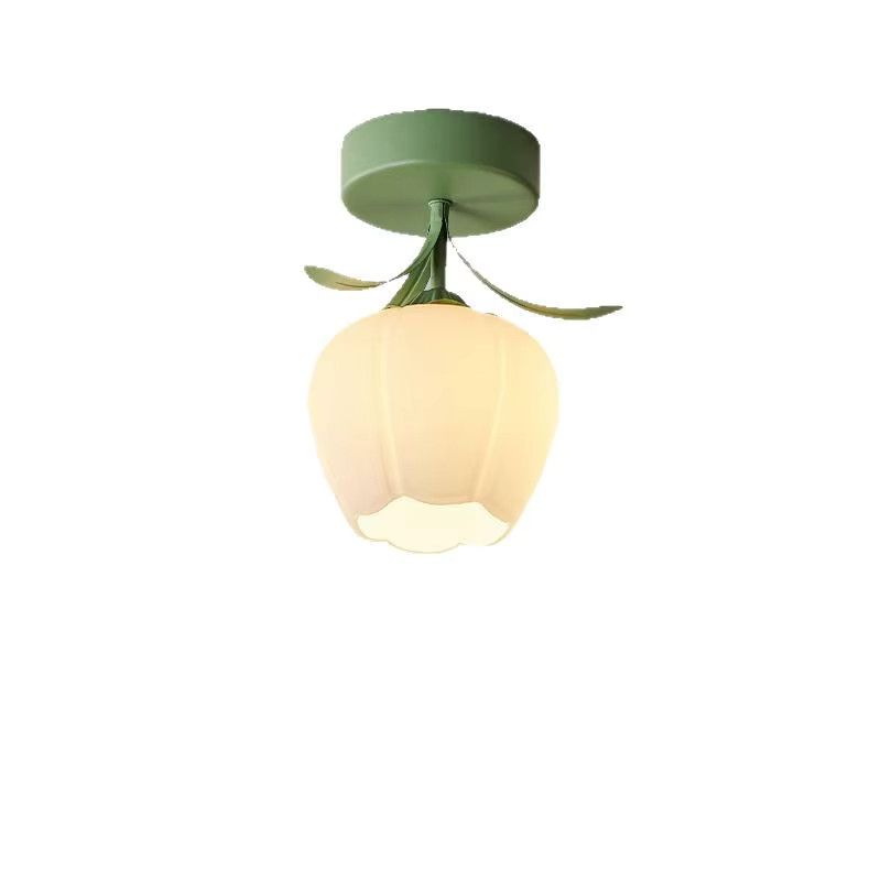 LZPZ RUI Deckenleuchte Wind Blume Knospe in Creme für Flur Korridor und Eingangsbereich - Bild 2