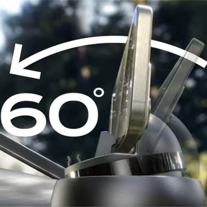 LISEN 360 Grad drehbare Auto-Handyhalterung in Schwarz für iPhone und Samsung - Bild 5