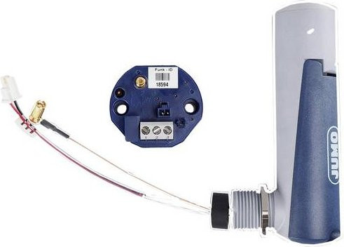 Jumo Programmierbarer Kopfmessumformer mit Funkübertragung in Blau 00537914 - Bild 1
