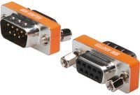 DIGITUS Mini-Null-Modem-Adapter in Orange mit DS DB 9-Pin Anschluss - Bild 1