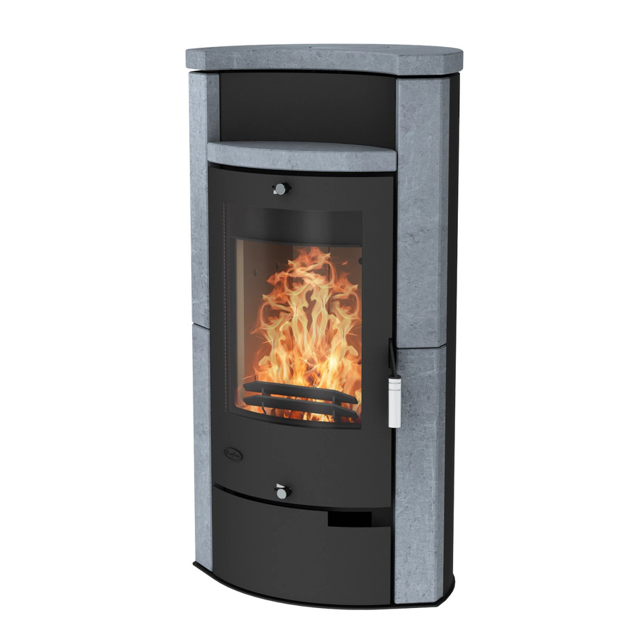 Fireplace Kaminofen Hamburg Speckstein Schwarz Grau 8 kW - Bild 2