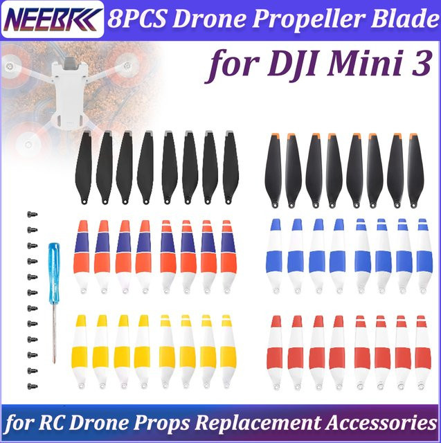 NeebRC Drohnenpropeller für DJI Mini 3, 8-teiliges Set, Ersatzteile Zubehör - Bild 1