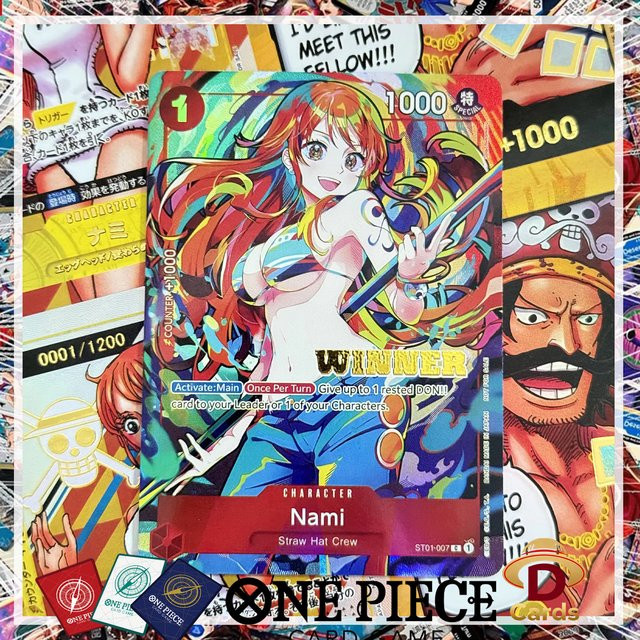 Bandai One Piece OTCG Champions Nami Karten-Promo, Englisch - Bild 1