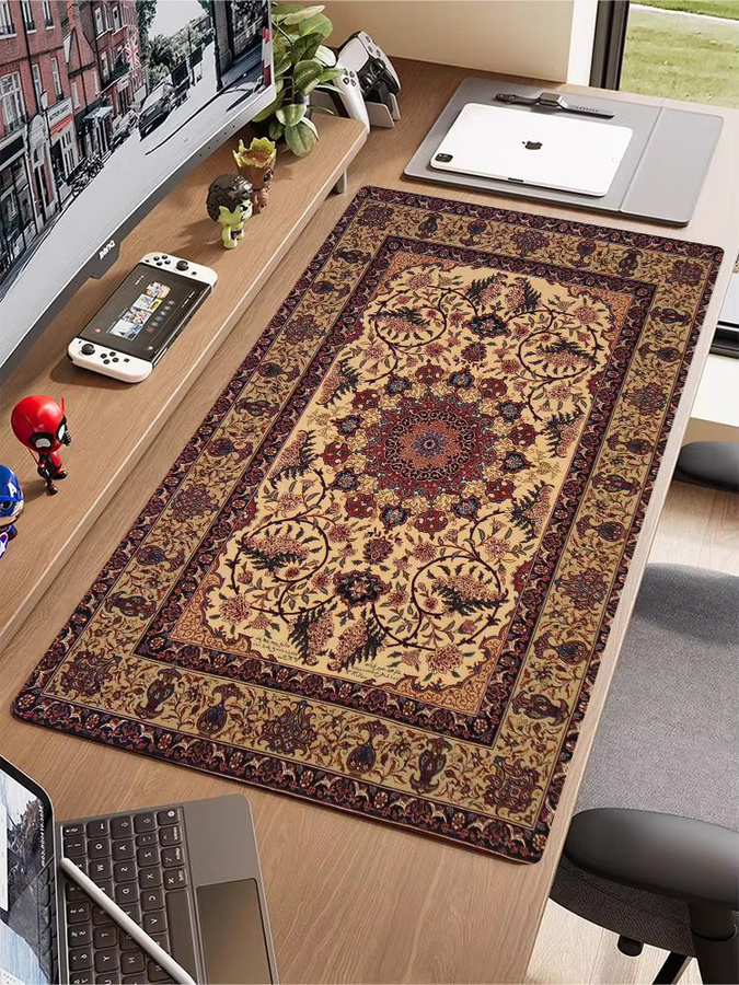 Mairuige Gaming Mauspad im persischen Retro-Design, Schwarz/Mehrfarbig - Bild 4