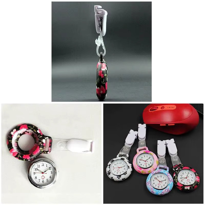 Taschenuhr Quarz, Silikon, Weiß, Unisex - Bild 2