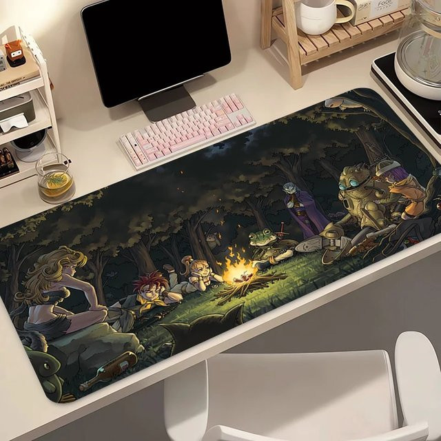 Bandai Anime Gamer Speed C-Chrono Trigger Mauspad in Multicolour mit gummiertem Rand für Gaming-Tastaturen und Desktop-Zubehör - Bild 1