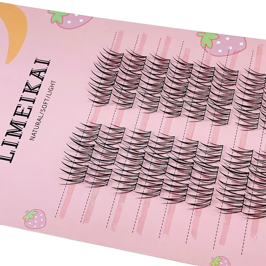 LIMEIKAI Falsche Wimpern, Segmentierte Fuchswimpern, Unisex, Natürlich - Bild 3
