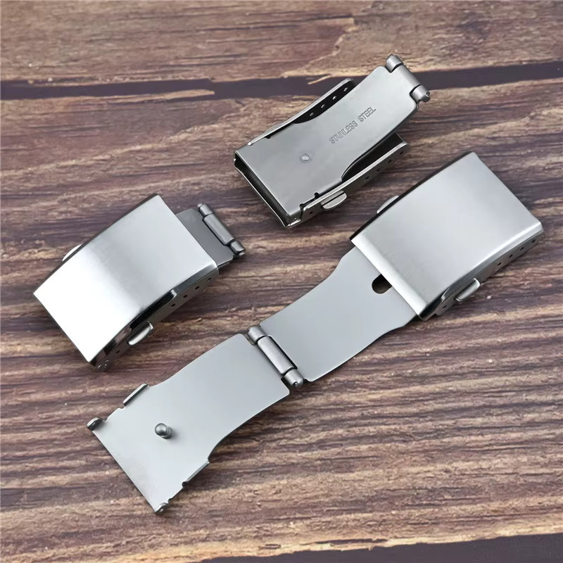 Abay Uhrenarmband-Zubehör Faltschließe, Edelstahl, Silber - Bild 2