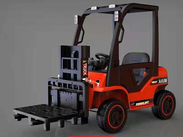 TPFLiving Elektro-Kinderauto Gabelstabler mit Sicherheitsgurt rot - Bild 1