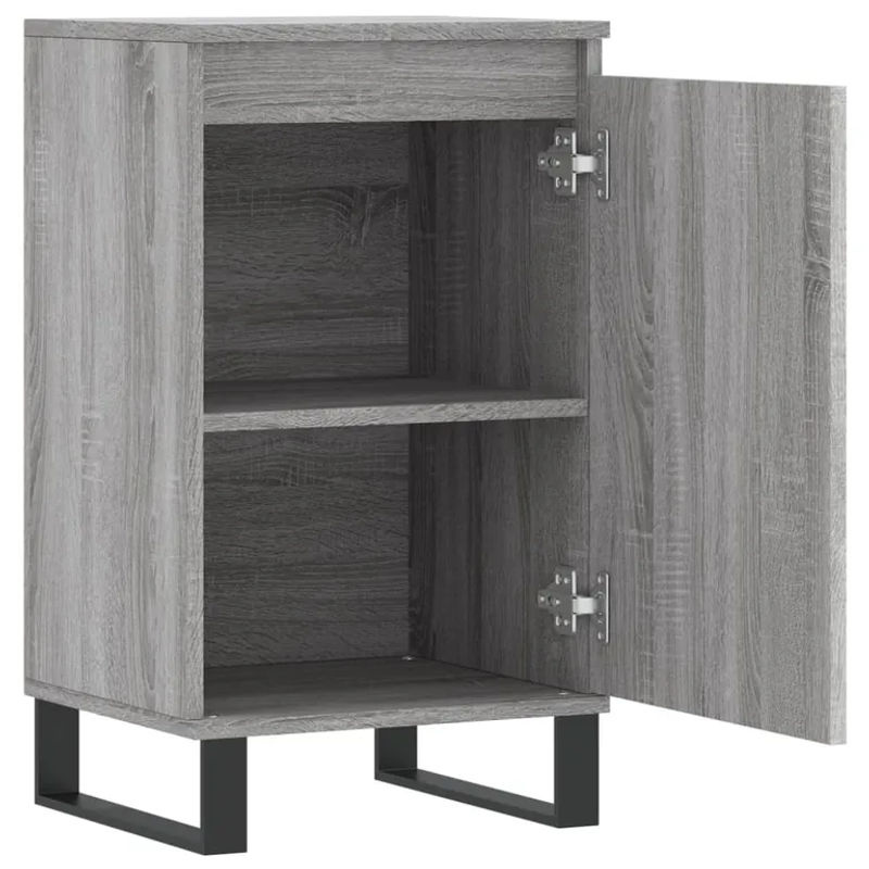 Vidaxl Kommode Modern in Grau aus Holzwerkstoff und Metall, B/T/H: 40 x 35 x 70 cm - Bild 5