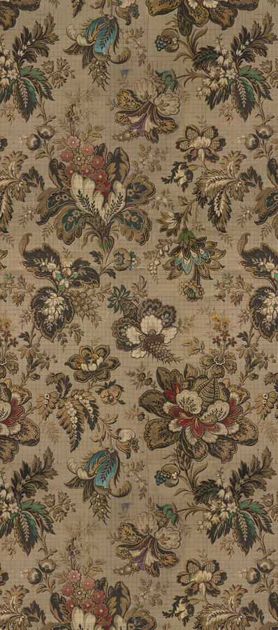 NLXL Mural Big Pattern Bogor Wandtattoo in Beige mit floralem Vintage-Design aus Vlies - Bild 1