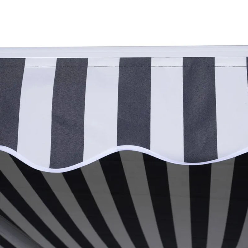 Outsunny Gelenkarmmarkise mit Handkurbel in Grau Weiß, Sonnenschutz aus Aluminium und Polyester für Terrasse und Balkon, B/T: 3,5 x 2,5 m - Bild 3