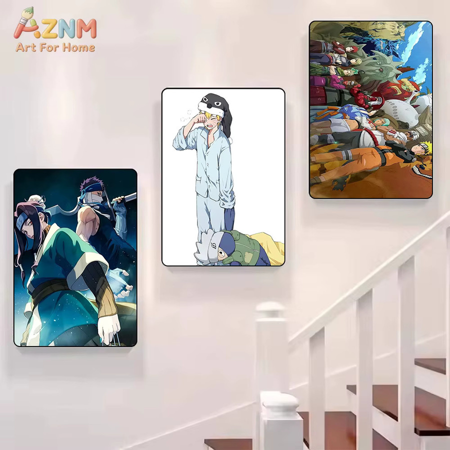 Kayou Naruto Anime Leinwandgemälde Team 7 Zabuza Haku Akatsuki Wandkunstdruck Mehrfarbig - Bild 5