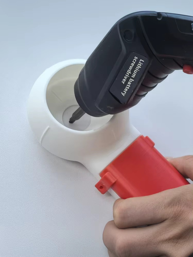JETTING Bohrstaubschutzgerät als Staubschutzbox und Staubsammler für elektrische Bohrmaschinen und Schlagbohrer in Weiß und Orange - Bild 3