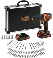 Black+Decker Akku-Schlagbohrschrauber BDCHD18BAFC, 18V, Schwarz-Orange - Bild 1