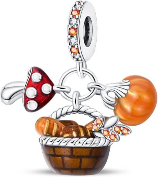 Charms 925 Silber, Perle, Zirkonia, Damen - Bild 1