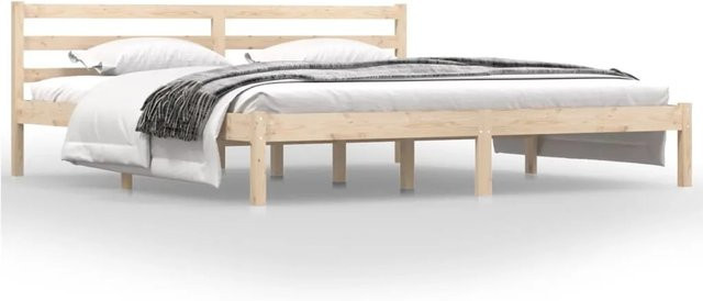 vidaXL Massivholzbett aus Kiefer in Braun, B/T/H: 180 x 200 x 69,5 cm - Bild 1