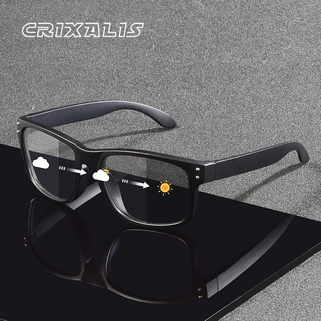 CRIXALIS Sonnenbrille, Vollrand, Square, Schwarz, Unisex, polarisiert, photochrom - Bild 1