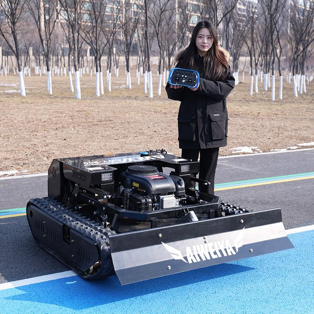 TONGZHONG AWY-900 All-Terrain-Rasenmäher mit Fernbedienung und Schneeschaufel-Funktion, Schwarz - Bild 1