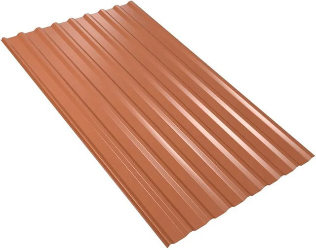 Weckman Trapezblech W20 mit Antikondensvlies in Ziegelrot, B/H: 565,0 x 113,5 cm, Dicke: 0,75 mm - Bild 1