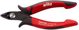 Wiha Seitenschneider für Elektronik und Feinmechanik aus Stahl in Schwarz/Rot - Bild 1