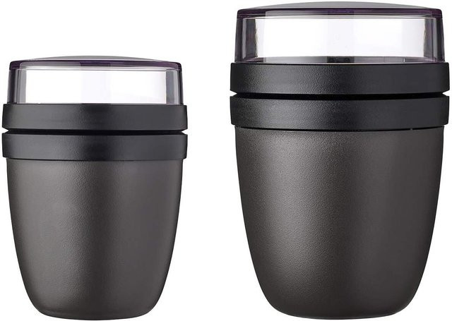 Mepal Lunchpot Set Ellipse 2-teilig mit Fächern in Anthrazit - Bild 1