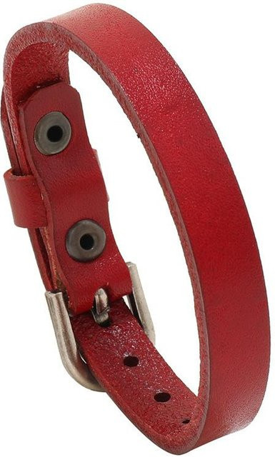 YULIN Armband Leder, rot, Herren, Damen - Bild 1