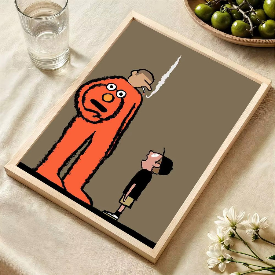 Anime J-Jean Art Jullien Selbstklebendes Anime-Poster aus weißem Kraftpapier in Mehrfarbig - Bild 5