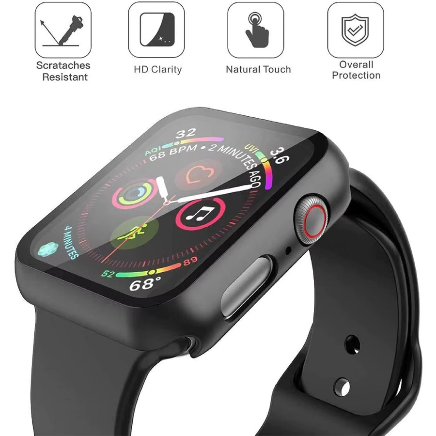 Apple Schutzhülle für Apple Watch, Silikon, Schwarz, Unisex - Bild 5