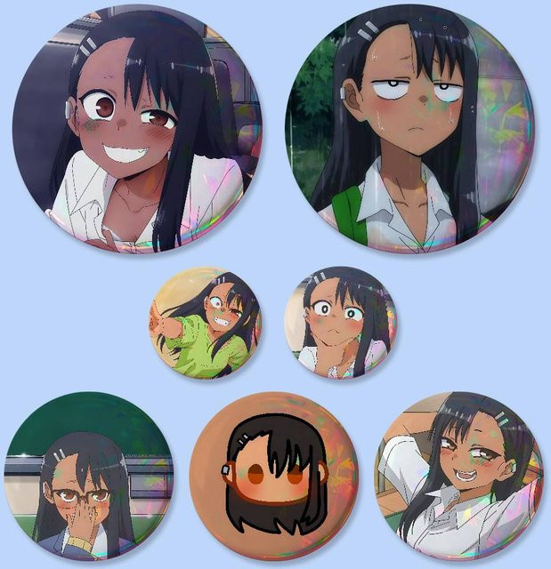 bilibili H-Hayase Nagatoro Abzeichen, runde Brosche, Zubehör - Bild 1