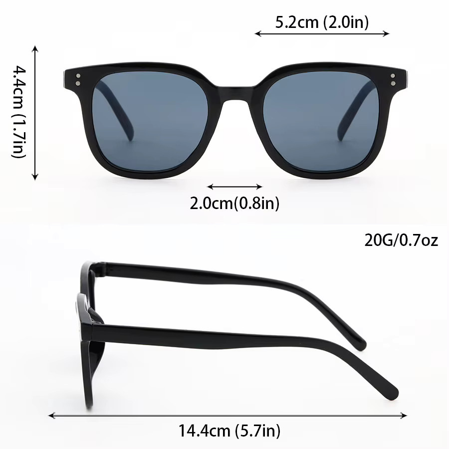 Hindfield Sonnenbrille, Vollrand, Square, Kunststoff, Unisex, schwarz, blau, polarisiert, verspiegelt - Bild 2