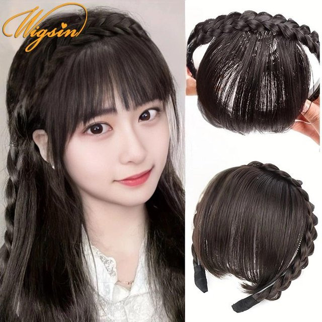 Clip-in-Haarverlängerung Air Bangs, synthetisch, Damen - Bild 1