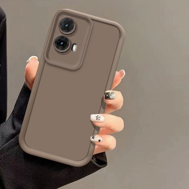 Stoßfeste Silikon Handyhülle für Motorola Moto G85 5G, G84 5G, Moto G64 und G54 Power in Braun - Bild 1