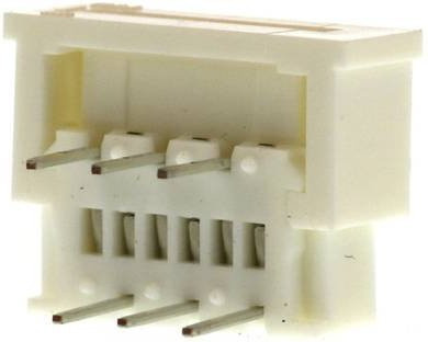 Molex FFC/FPC-Anschluss in Weiß mit einem Rastermaß von 1,25 mm und 6 Polen - Bild 1