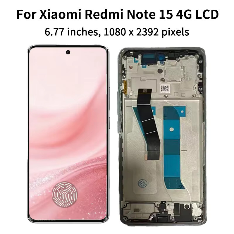 Xiaomi Redmi Note 15 4G AMOLED Display mit Rahmen und Touch Digitizer 6,77 Zoll 2510DRA23E 2510DRA23G - Bild 3