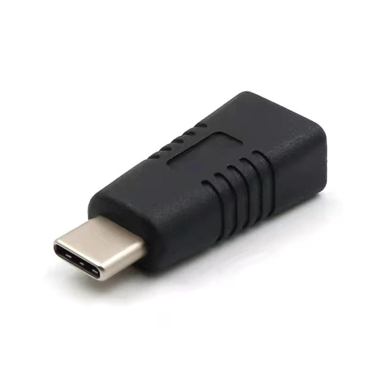 Universal-Adapter Mini-USB-Buchse auf Typ-C-Stecker-Konverter in Schwarz für Tablet und Smartphone - Bild 2