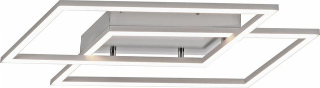 Paul Neuhaus LED-Deckenleuchte Inigo in Silber aus Stahl, dimmbar, B: 53,8 cm, T: 24,2 cm, H: 24,2 cm - Bild 1