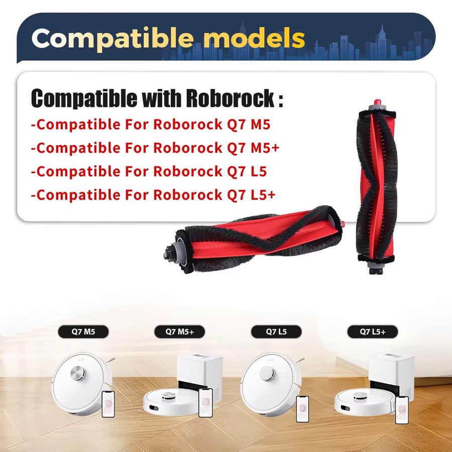 Roborock Ersatz Hauptbürste Rollenbürste für Q7 M5 Q7T Q7B L5 Q7 Serie in Rot - Bild 4