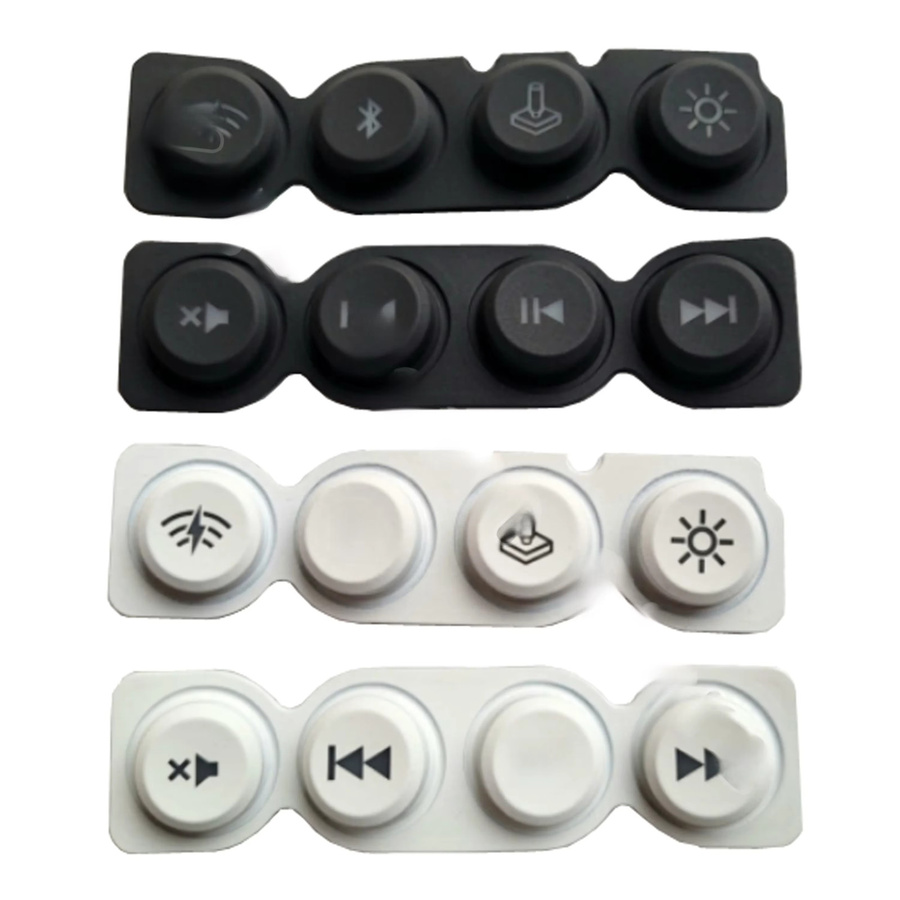 Multimedia-Gummischlüssel-Tastenkappen in Weiß und Multicolour für Logitech G915 G913 G815 G813 TKL mechanische Tastaturen - Bild 1