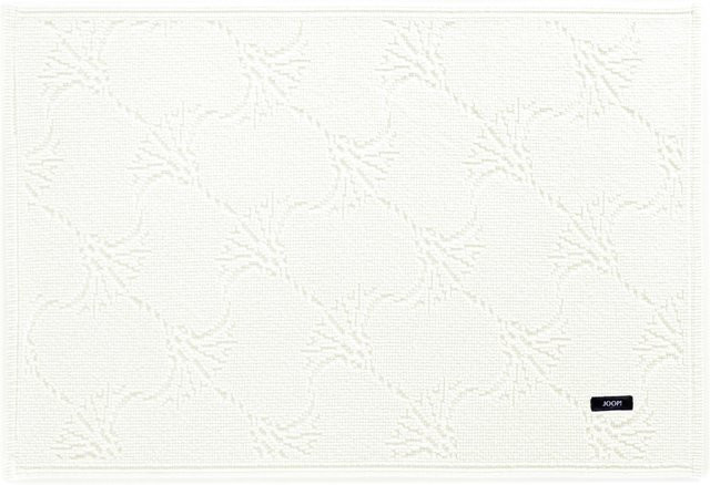 Badematte JOOP! NEW CORNFLOWER aus Baumwolle in Weiß und Braun, B/T: 120 x 70 cm - Bild 1