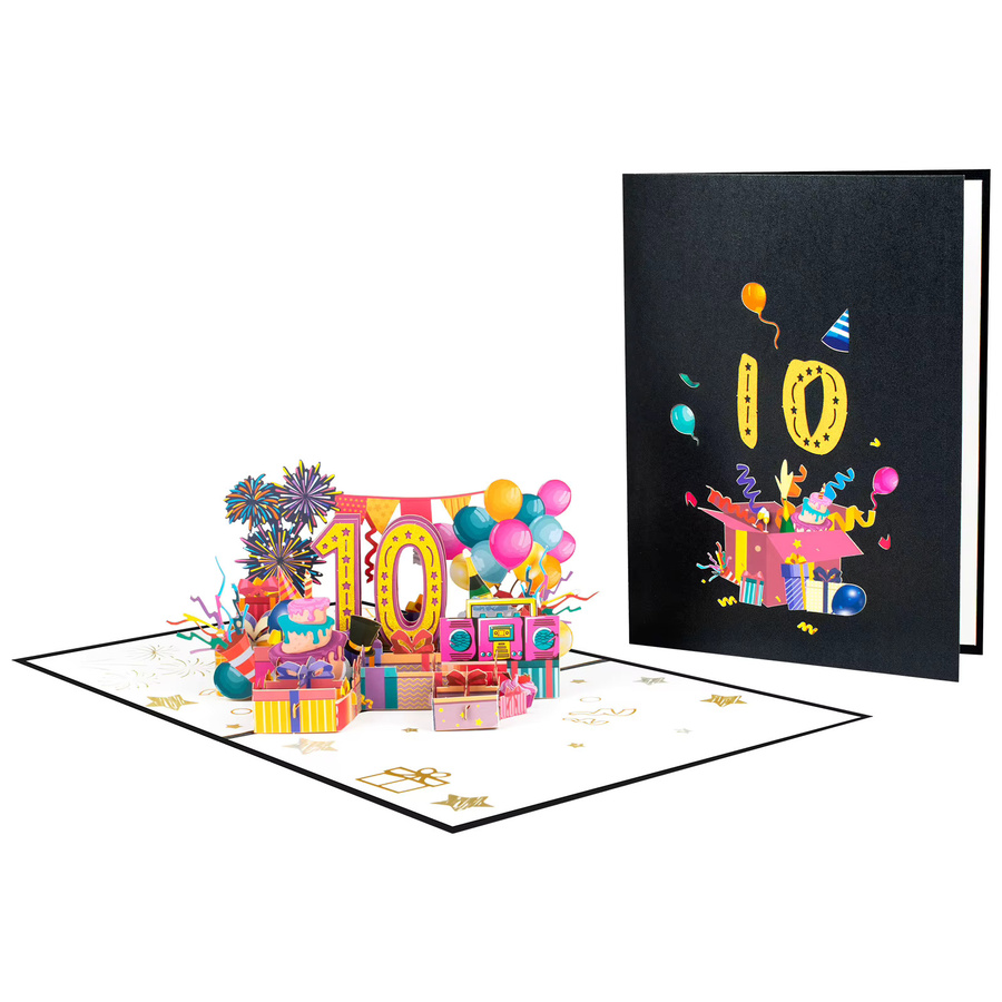Magic Ants 3D Pop-up-Grußkarte mit Zahlen 1–100 in Mehrfarbig für Geburtstag oder Jubiläum - Bild 2