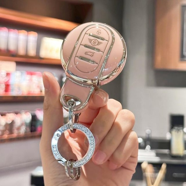 Schlüsselanhänger-Abdeckung mit Bling Lanyard, rosa, Unisex - Bild 1