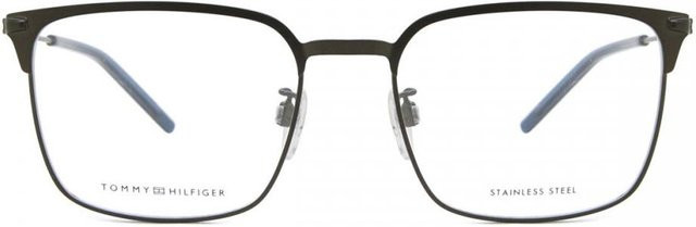 Tommy Hilfiger Th 2062 G Asian Fit Brille, Herren, Vollrand, Square, Metall, Black, Grey - Bild 1