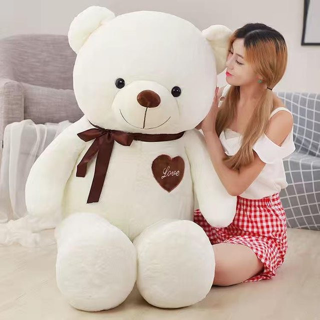 Yiran Furniture Bär Panda Plüschtier Puppe weiß - Bild 1